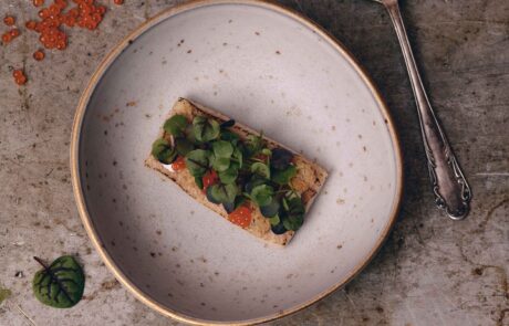 Poached trout fillet